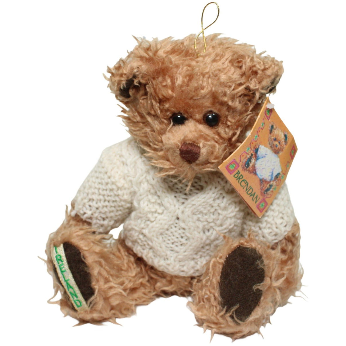 123000024431 Kiddiefun® Teddy Brendan mit weißem Pulli "IRELAND" Kuscheltier Kumpel Leo 25cm Braun ebay - 20 - stofftiere