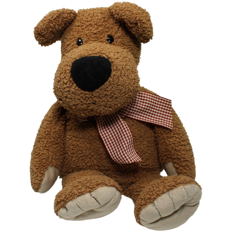 Brauner Schlenker Hund mit Schleife, XL