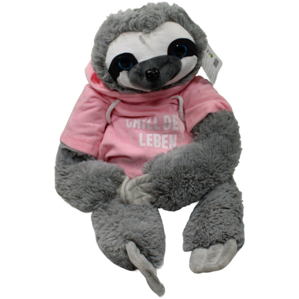 Flo´s Toys, XXL Faultier mit rosa Hoddie "Chill dein Leben"