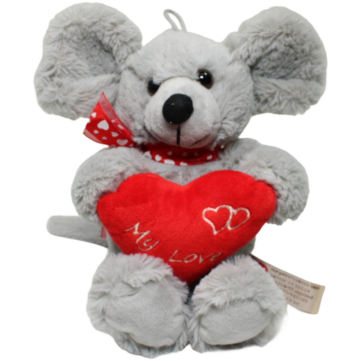 123000024568 Morgenroth Maus mit rotem Herz "My Love" Kuscheltier Kumpel Leo 29cm ebay - stofftiere Gebraucht