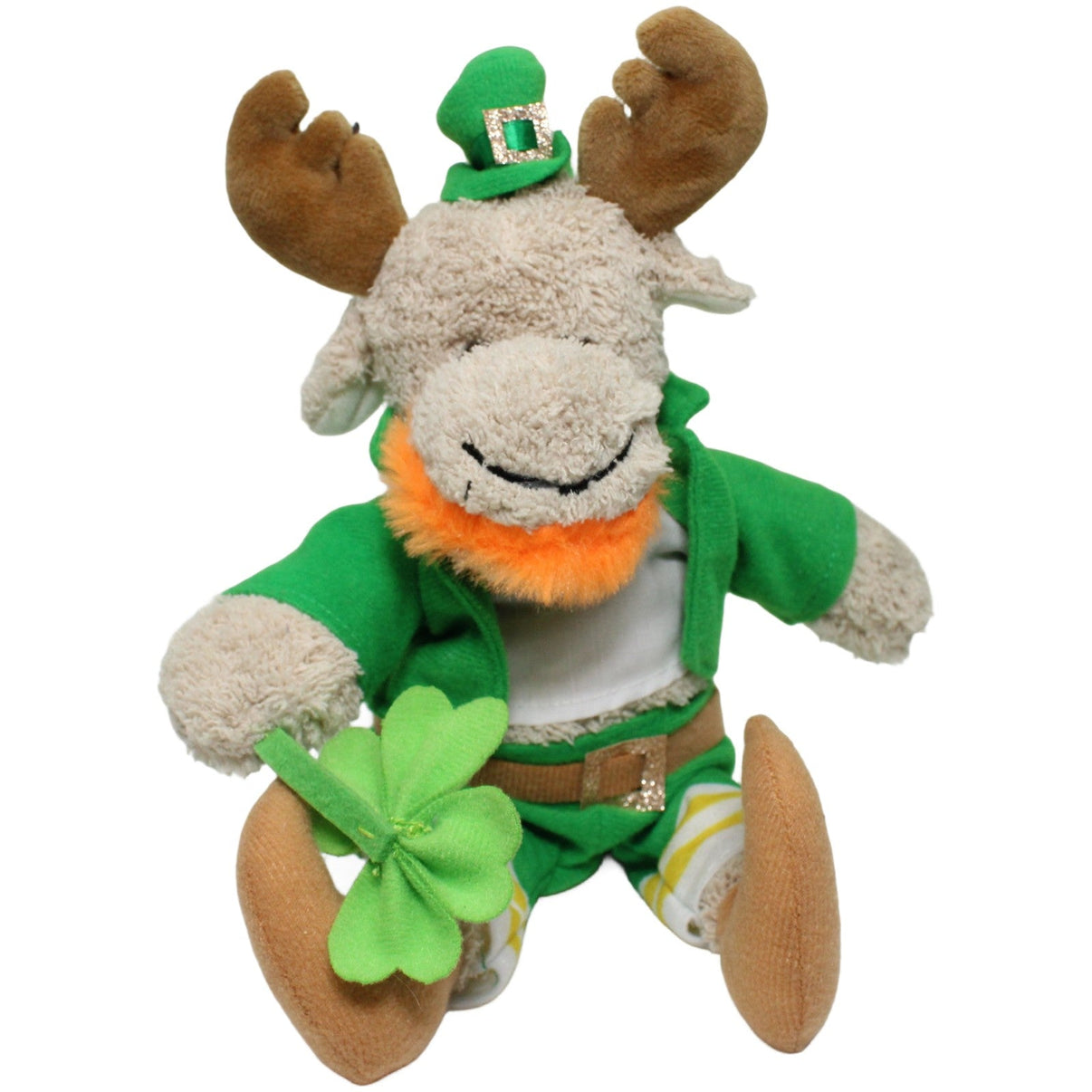 123000024587 Canada Life Elch als Kobold mit Kleeblatt Kuscheltier Kumpel Leo 25cm ebay - stofftiere Elch
