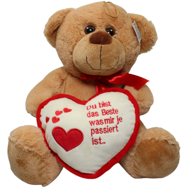 Großer Teddy mit Herz "Du bist das Beste..."