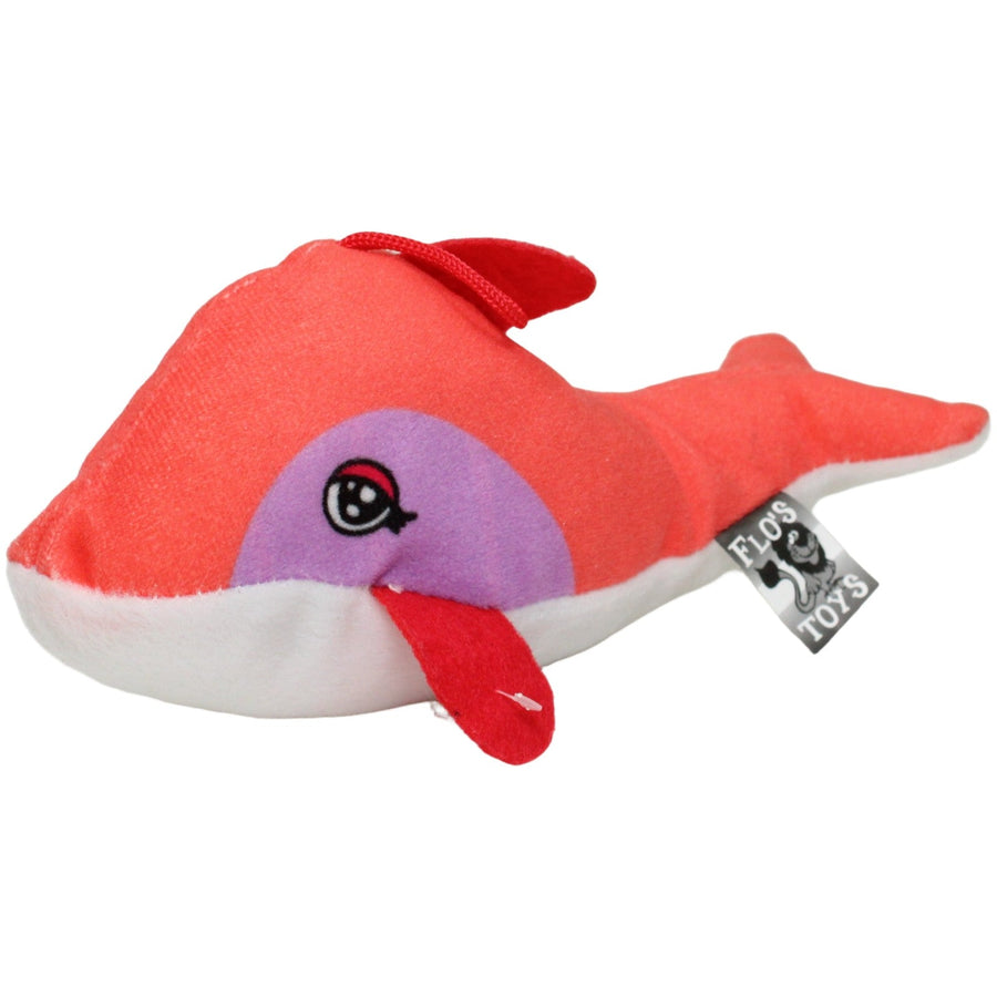 Delfin, rot-weiß