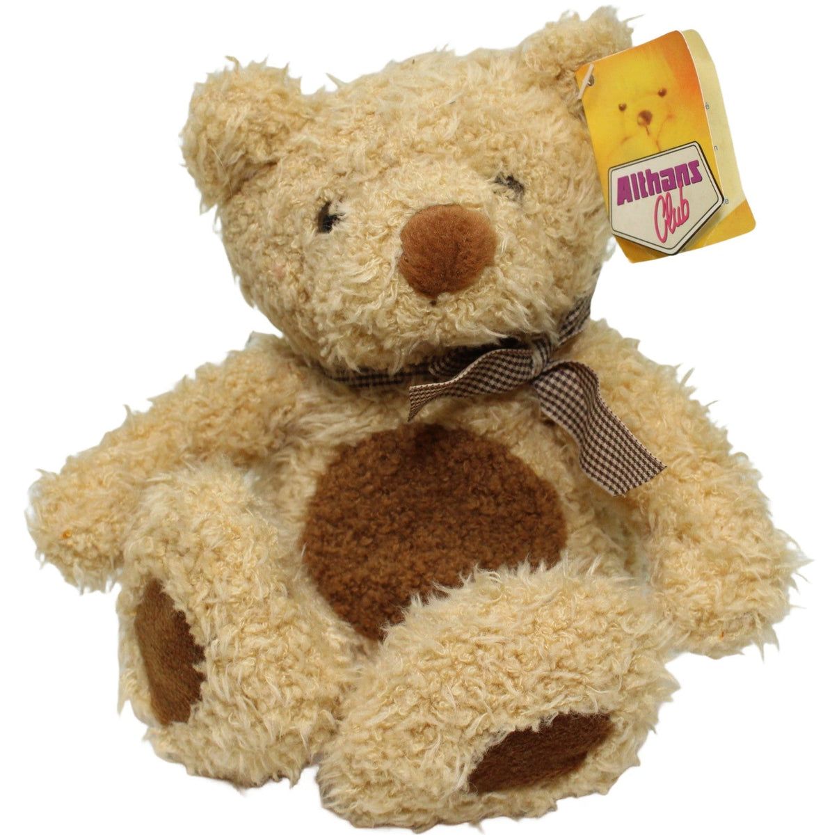 123000024705 Althans Club Süßer Bär mit braunem Bauch Kuscheltier Kumpel Leo 25cm Beige Braun