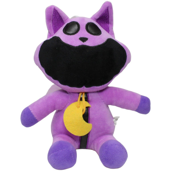 Lila Katze mit Halbmond, sitzend