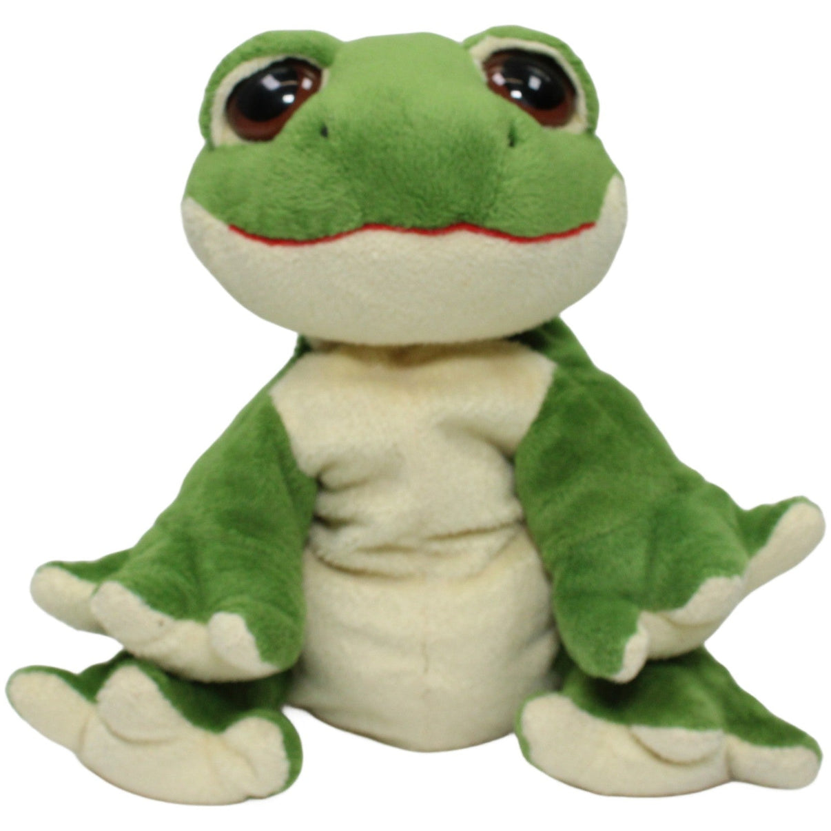 123000024734 Unbekannt Süßer Frosch mit Glubschaugen Kuscheltier Kumpel Leo 25cm Beige ebay - stofftiere