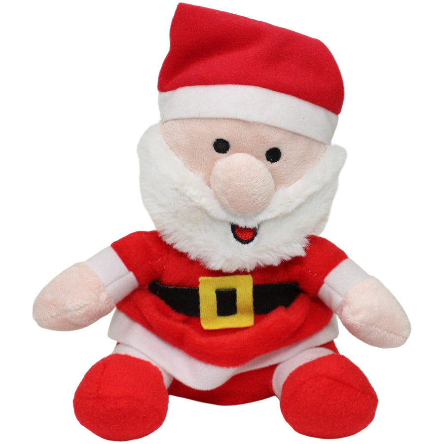 Fröhlicher Weihnachtsmann, sitzend
