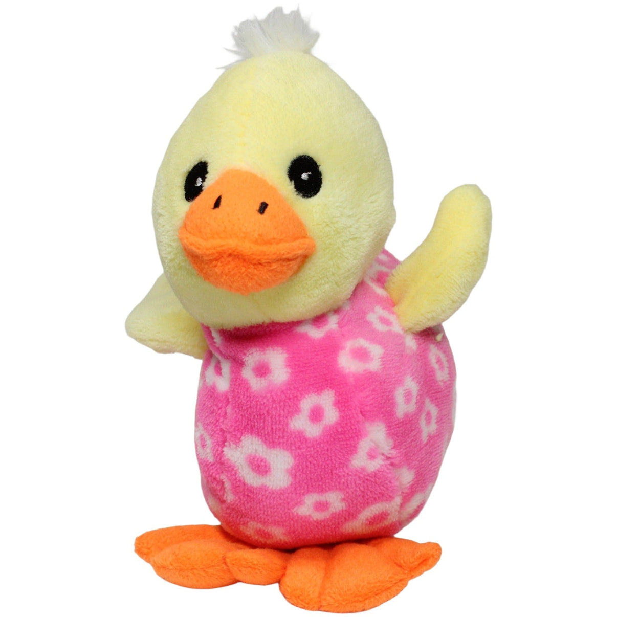 123000024853 Unbekannt Süße Ente mit Blumenmuster Kuscheltier Kumpel Leo 22cm ebay-stofftiere Ente