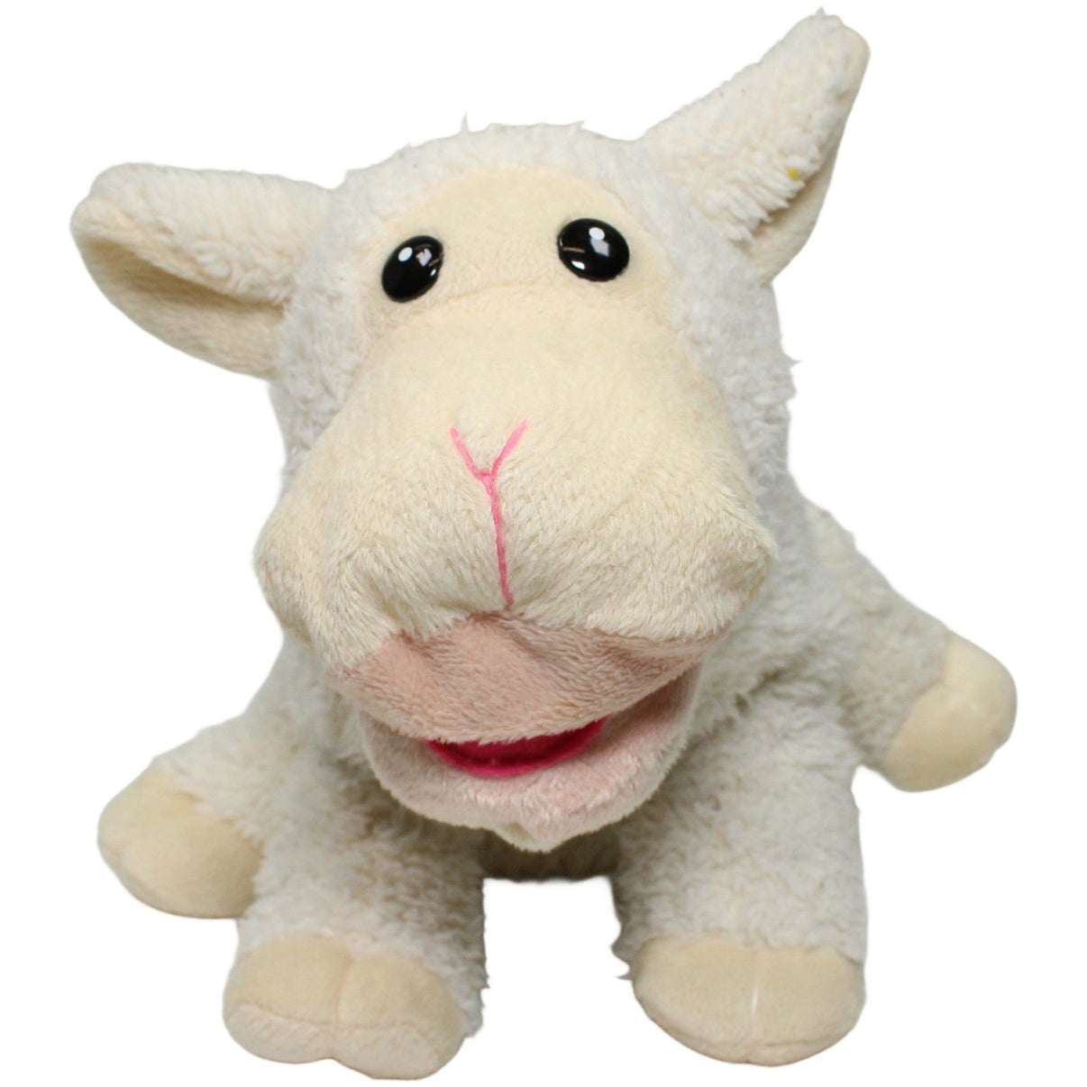 123000024876 Unbekannt Lustiges Schaf Handpuppe Kumpel Leo 25cm Beige ebay-stofftiere