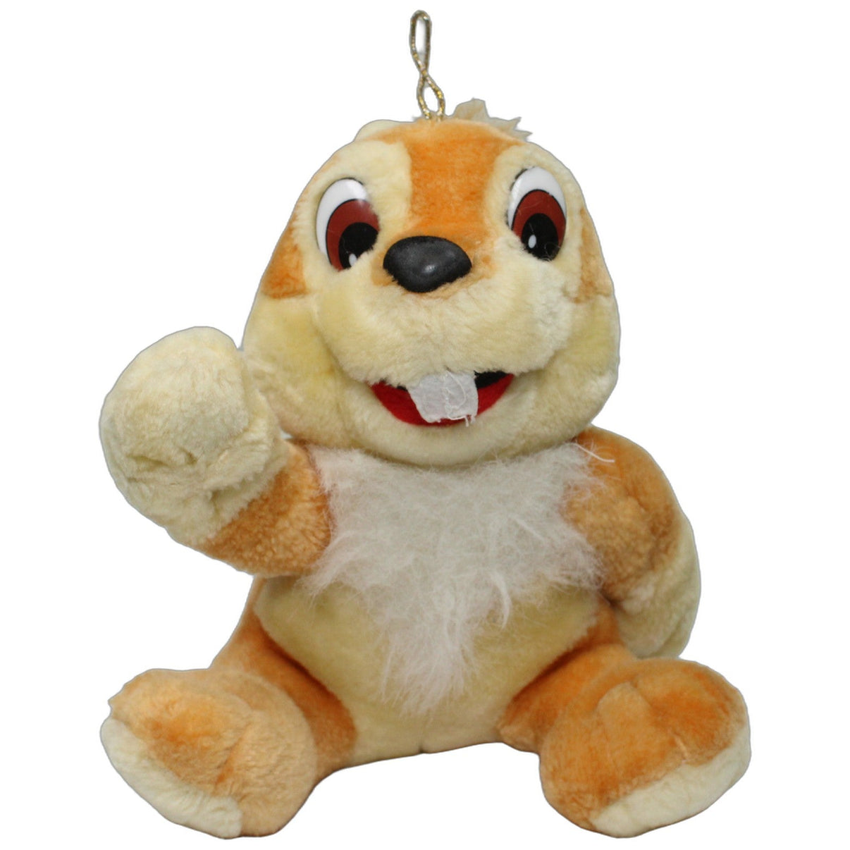 123000024897 Unbekannt Süßes Streifenhörnchen, sitzend Kuscheltier Kumpel Leo 18cm Beige Braun