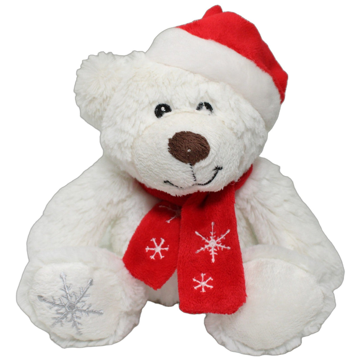 123000024912 Unbekannt Sitzender Eisbär mit roter Mütze & Schal Kuscheltier Kumpel Leo 25cm ebay-stofftiere Eisbär