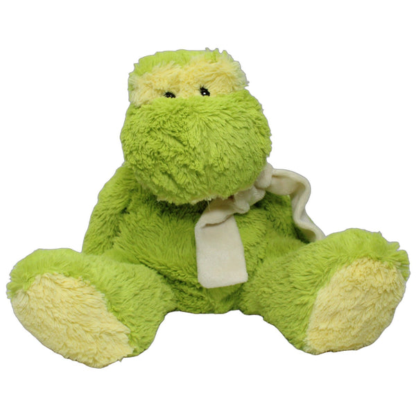 Süßer Frosch mit Schal, sitzend