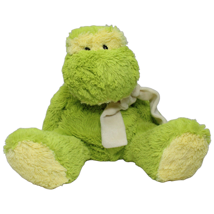 Süßer Frosch mit Schal, sitzend