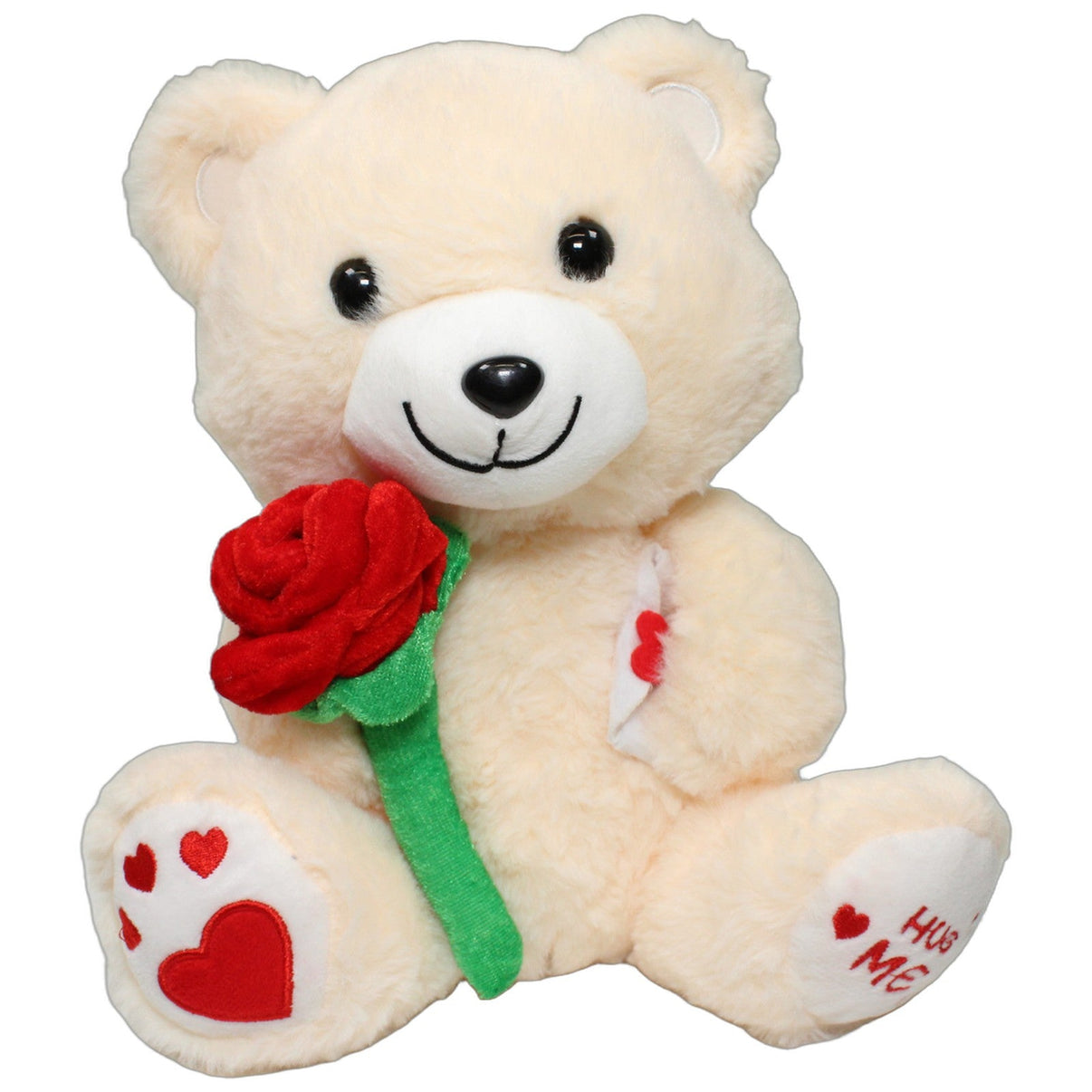 123000024954 Unbekannt Teddybär mit Rose und Briefumschlag Kuscheltier Kumpel Leo 26cm Beige ebay-20-stofftiere