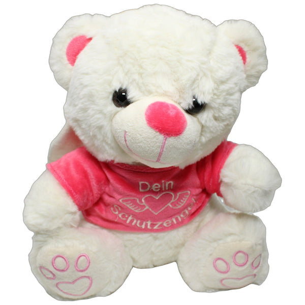 Schutzengel Teddy mit pinkem Shirt