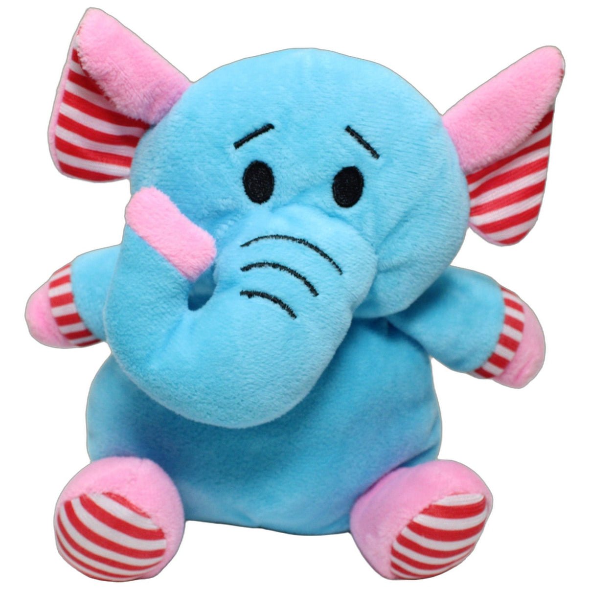 123000024962 Inspirion Blauer Elefant mit gestreiften Ohren & Füßen Kuscheltier Kumpel Leo 20cm Blau ebay-stofftiere