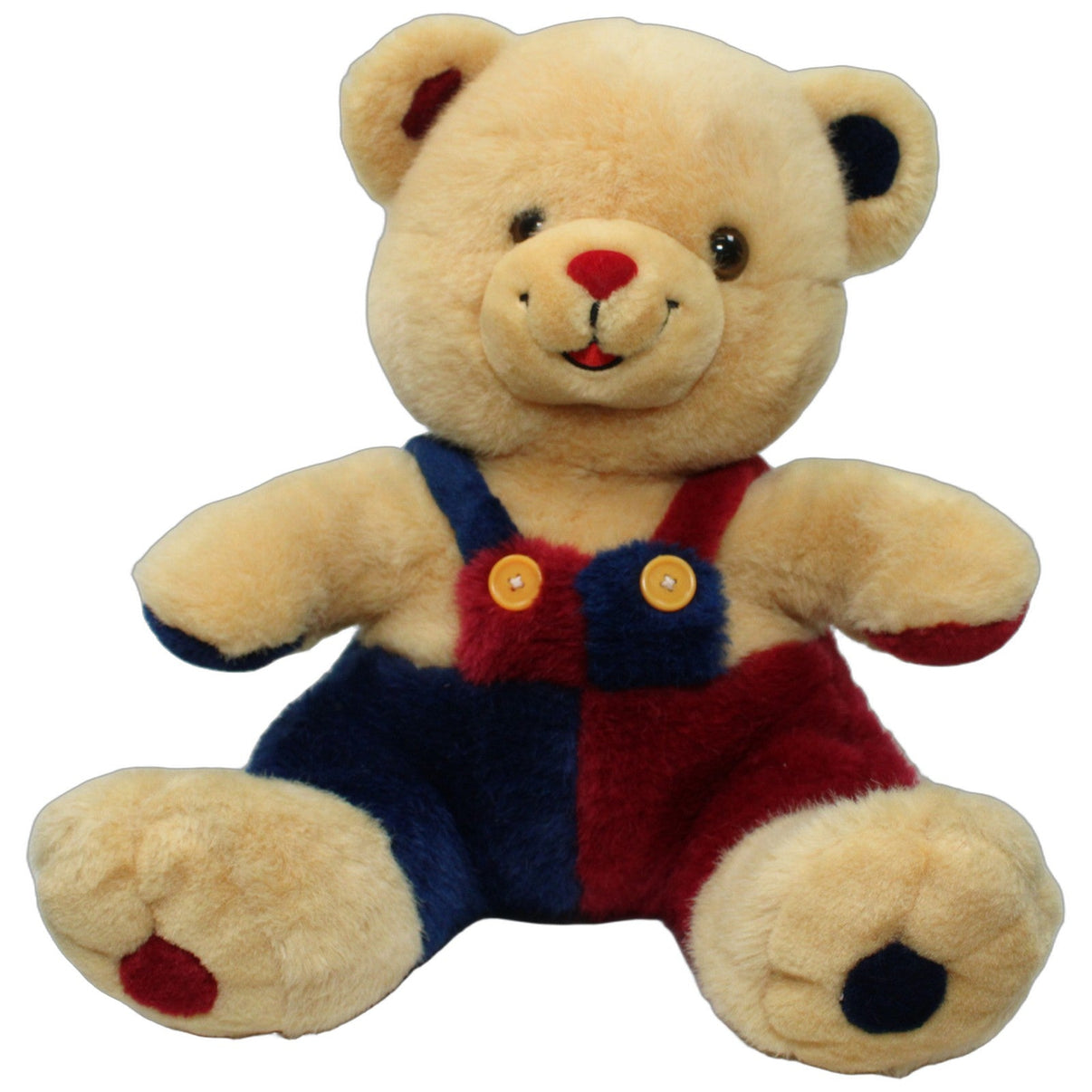 123000025013 Unbekannt XL bunter Teddybär mit Latzhose Kuscheltier Kumpel Leo 45cm ebay-20-stofftiere Gebraucht