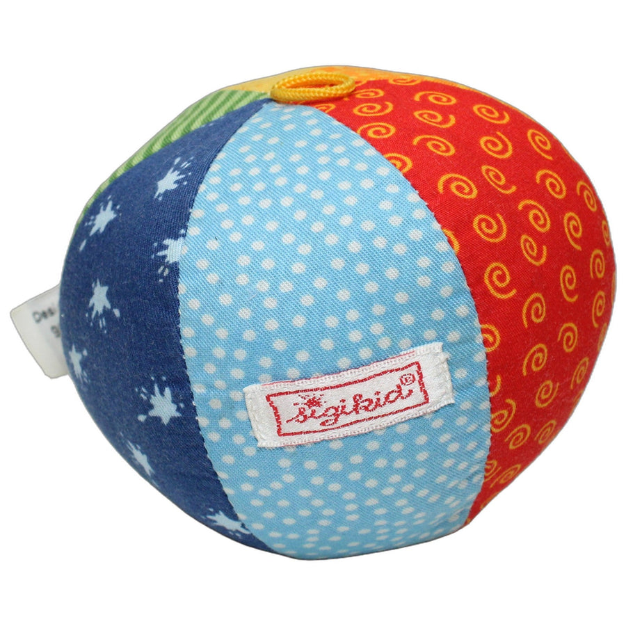 Bunter Ball mit Rassel