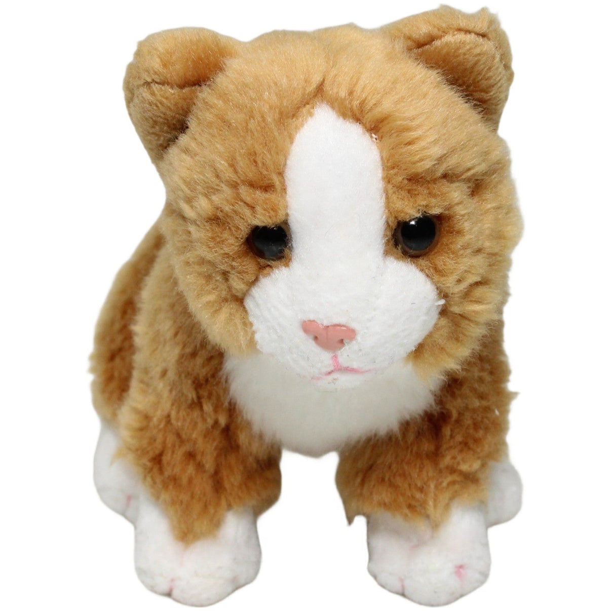 123000025083 Unbekannt Rot-weißes Katzenbaby, stehend Kuscheltier Kumpel Leo 15cm ebay-stofftiere Gebraucht