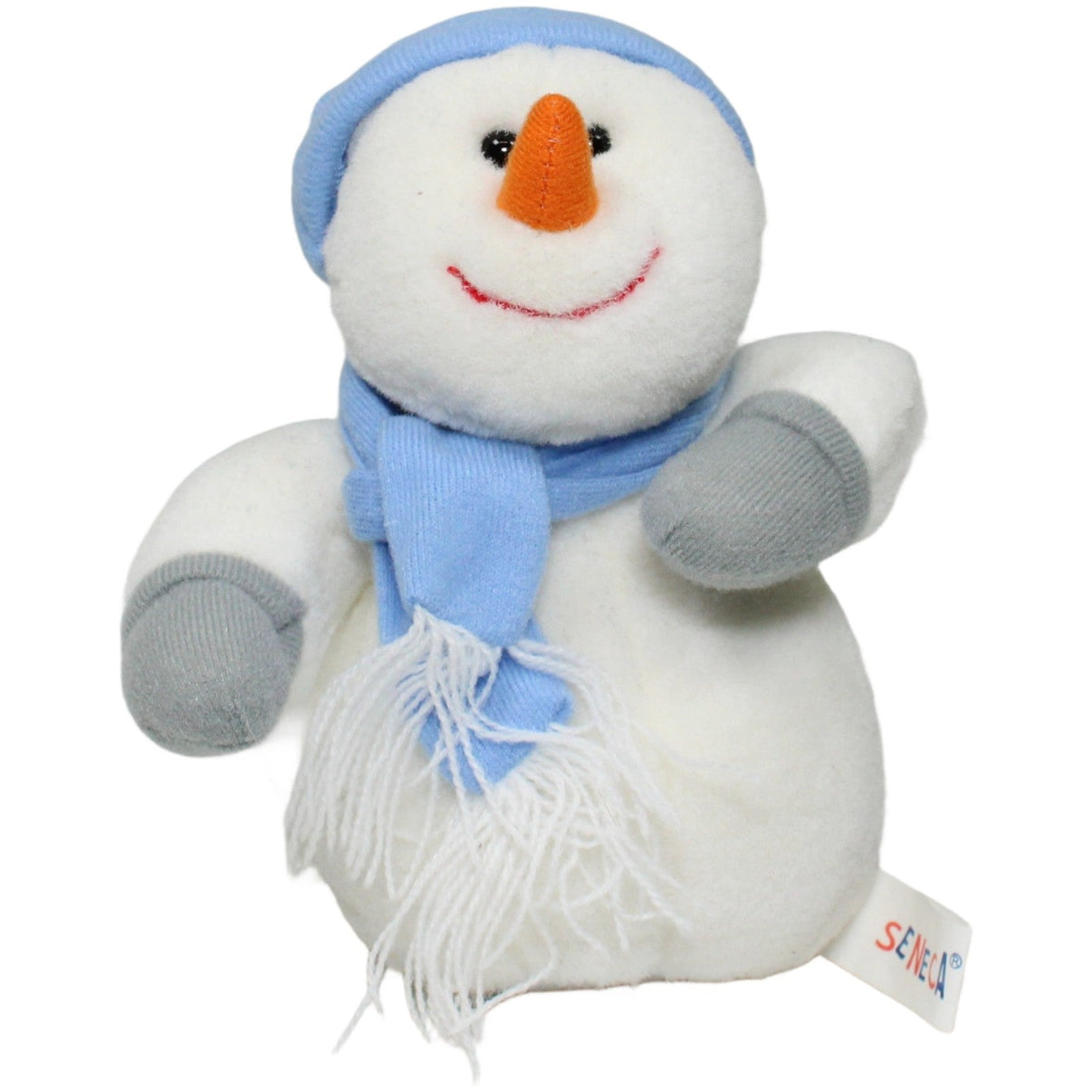 123000025088 Seneca Schneemann mit blauem Schal & Mütze Plüschfigur Kumpel Leo 15cm Blau ebay-stofftiere
