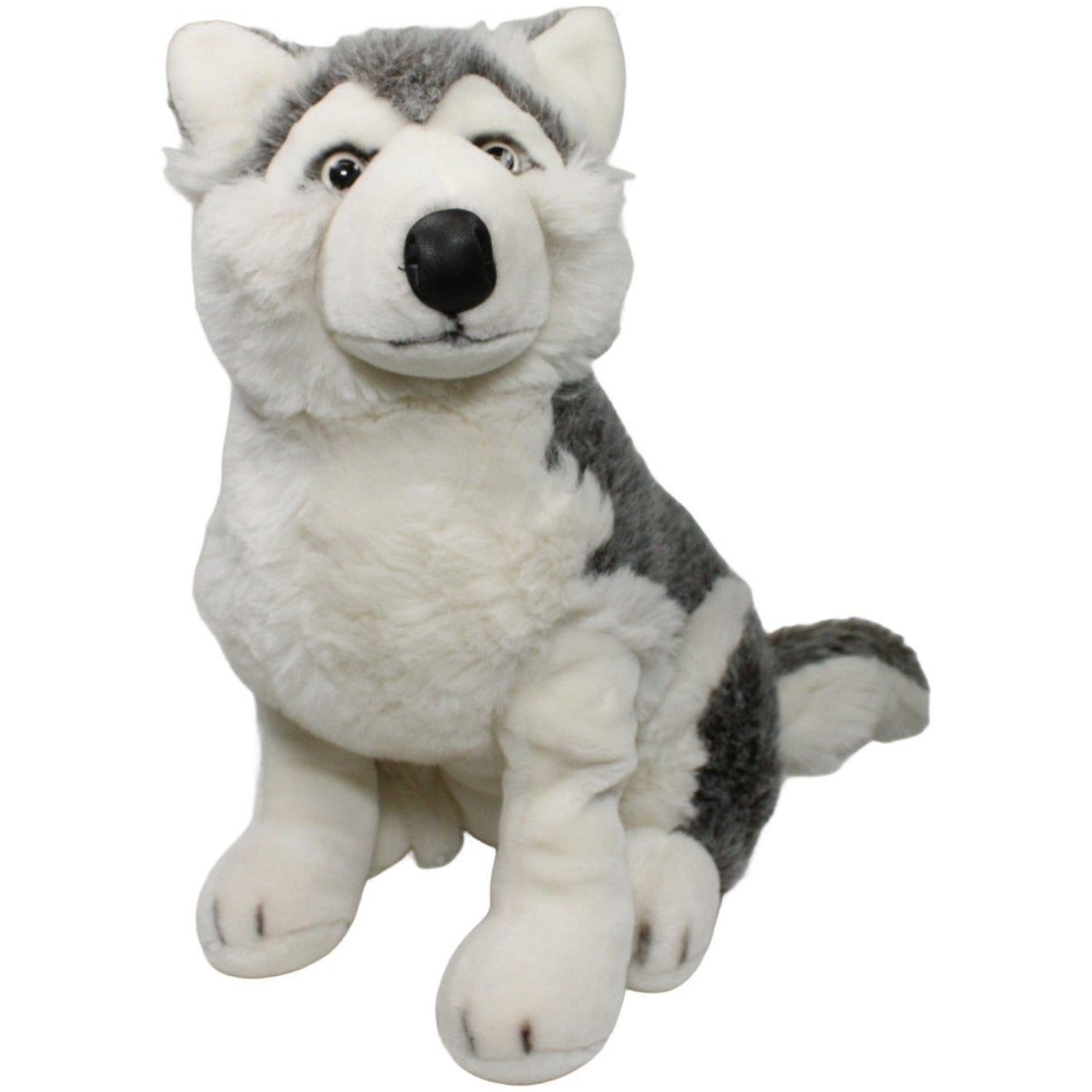 123000025094 Althans Club XL weißer Husky, sitzend Kuscheltier Kumpel Leo 40cm _Vintage_ ebay-20-stofftiere