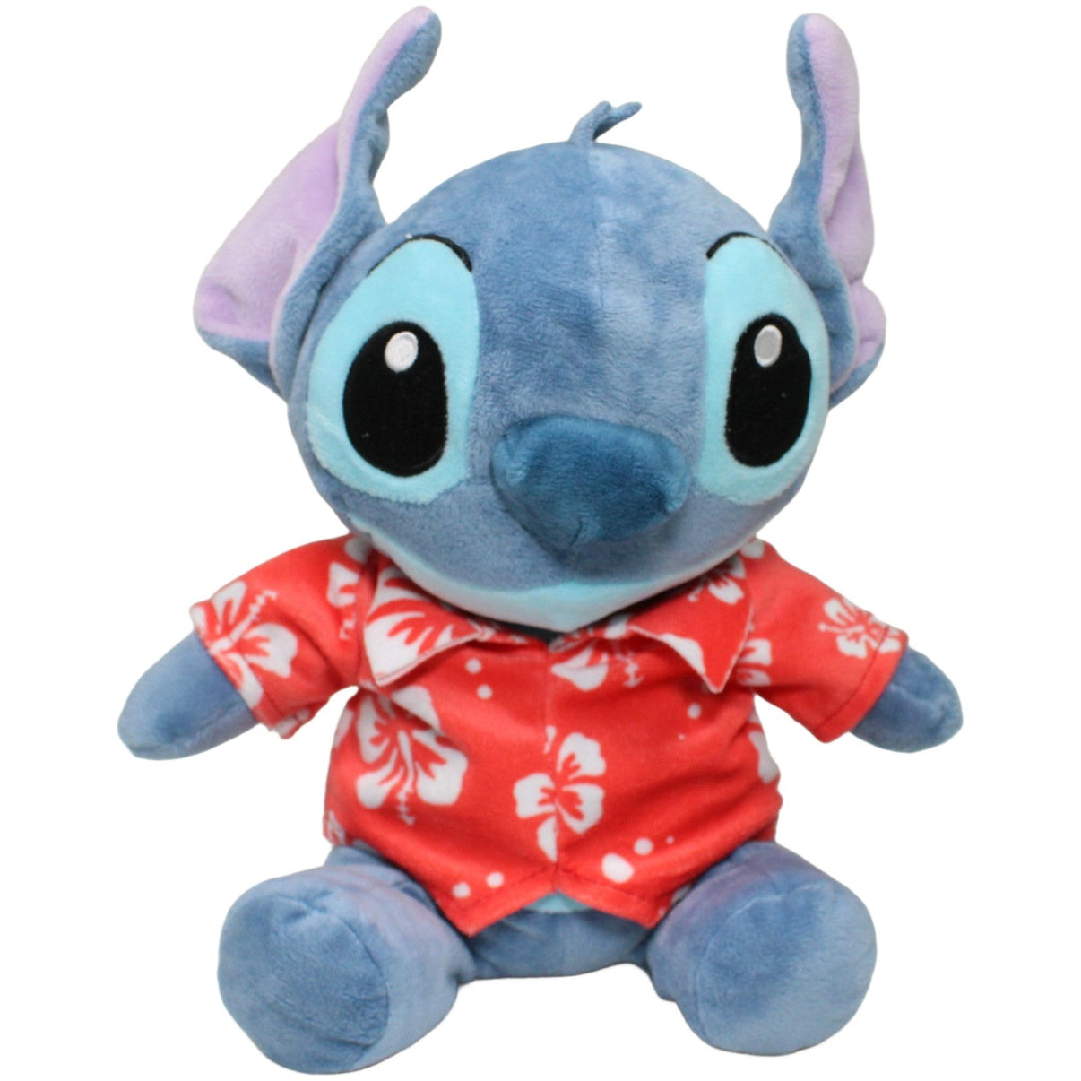 123000025105 Whitehouse Leisure Disney Stitch im Hawaiihemd, sitzend Kuscheltier Kumpel Leo 25cm Alien Blau