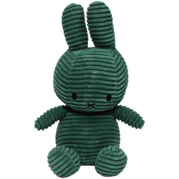 Grüner Miffy Hase in Cordoptik, sitzend