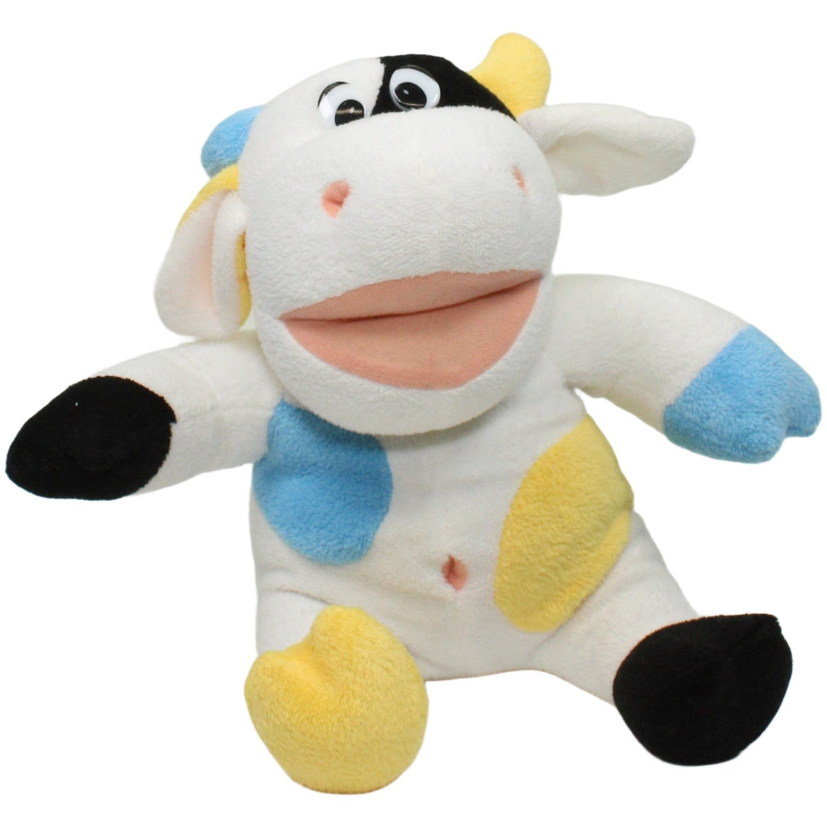 123000025123 Michael Ender Weiße Kuh mit bunten Flecken Kuscheltier Kumpel Leo 25cm ebay-stofftiere Gebraucht