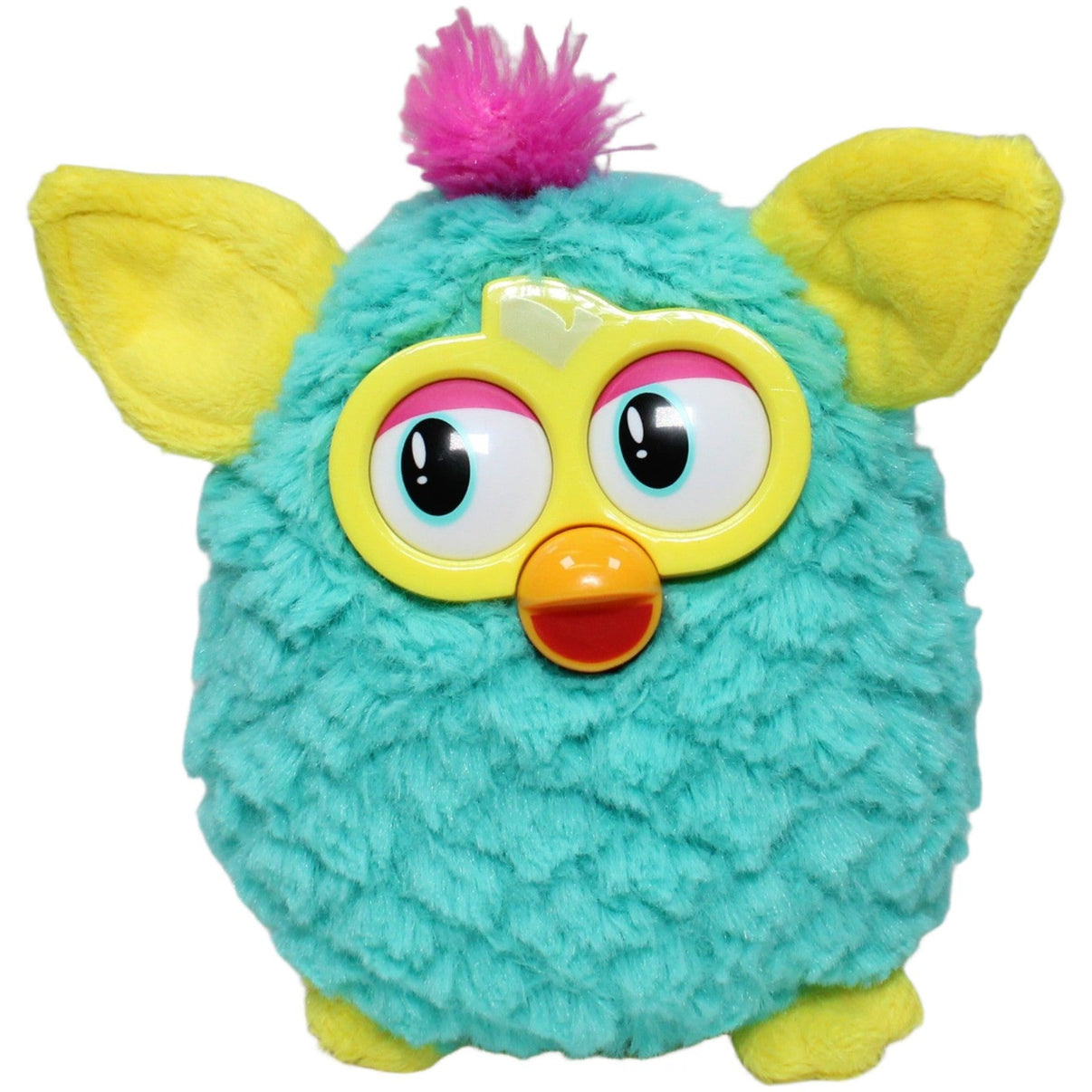 123000025147 Famosa Kleiner Furby, türkis-gelb Kuscheltier Kumpel Leo 15cm 2013 Blau