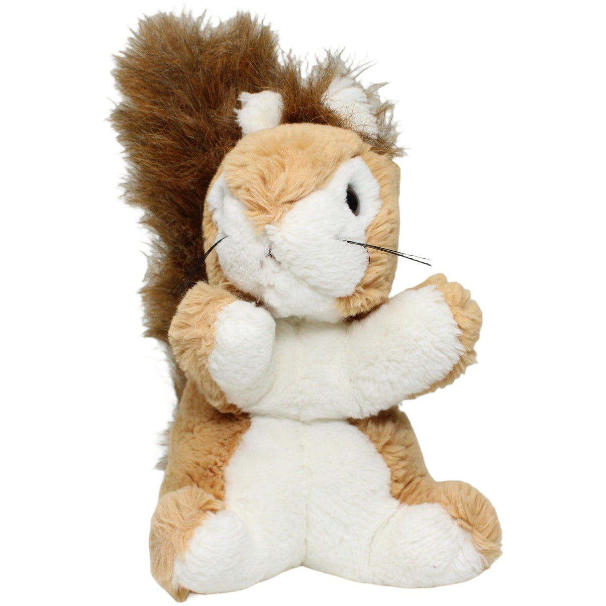 123000025158 Optimus Kuschel Wuschel, Eichhörnchen mit weißem Bauch Kuscheltier Kumpel Leo 18cm Beige Braun