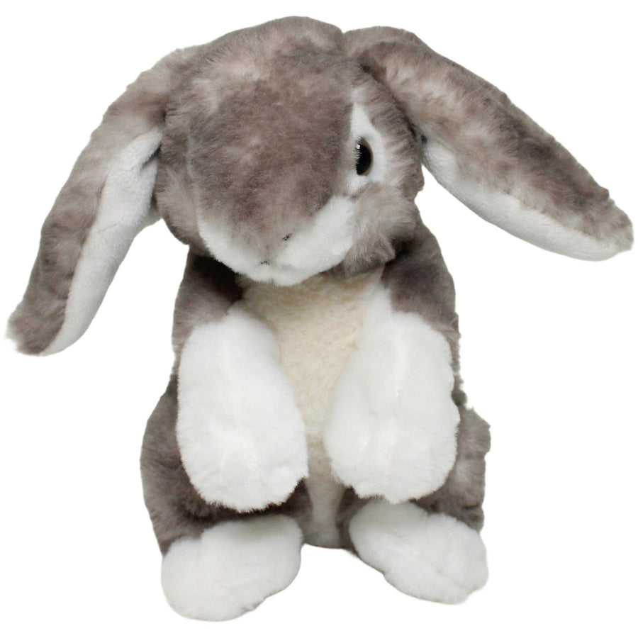 Kuschelfreund, grauer Hase mit weißem Bauch