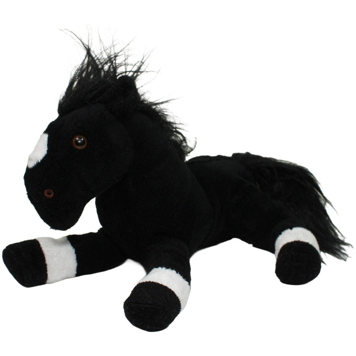 123000025172 Magomora XL schwarzes Pferd mit weißen Streifen, liegend Kuscheltier Kumpel Leo 40cm ebay-stofftiere Gebraucht