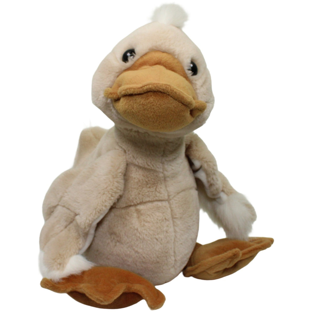 123000025173 Centor Warenhandel XL Ente, sitzend Kuscheltier Kumpel Leo 40cm Beige Braun