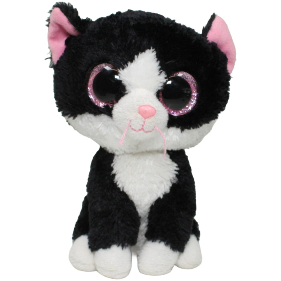 Kleine schwarzweiße Katze Pepper