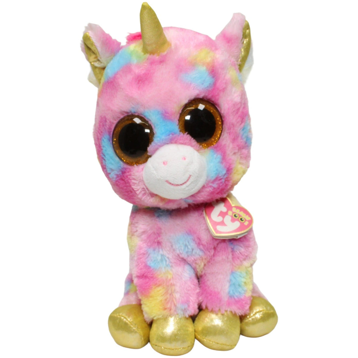 123000025182 TY Buntes Einhorn Fantasia Kuscheltier Kumpel Leo 25cm ebay-stofftiere Einhorn