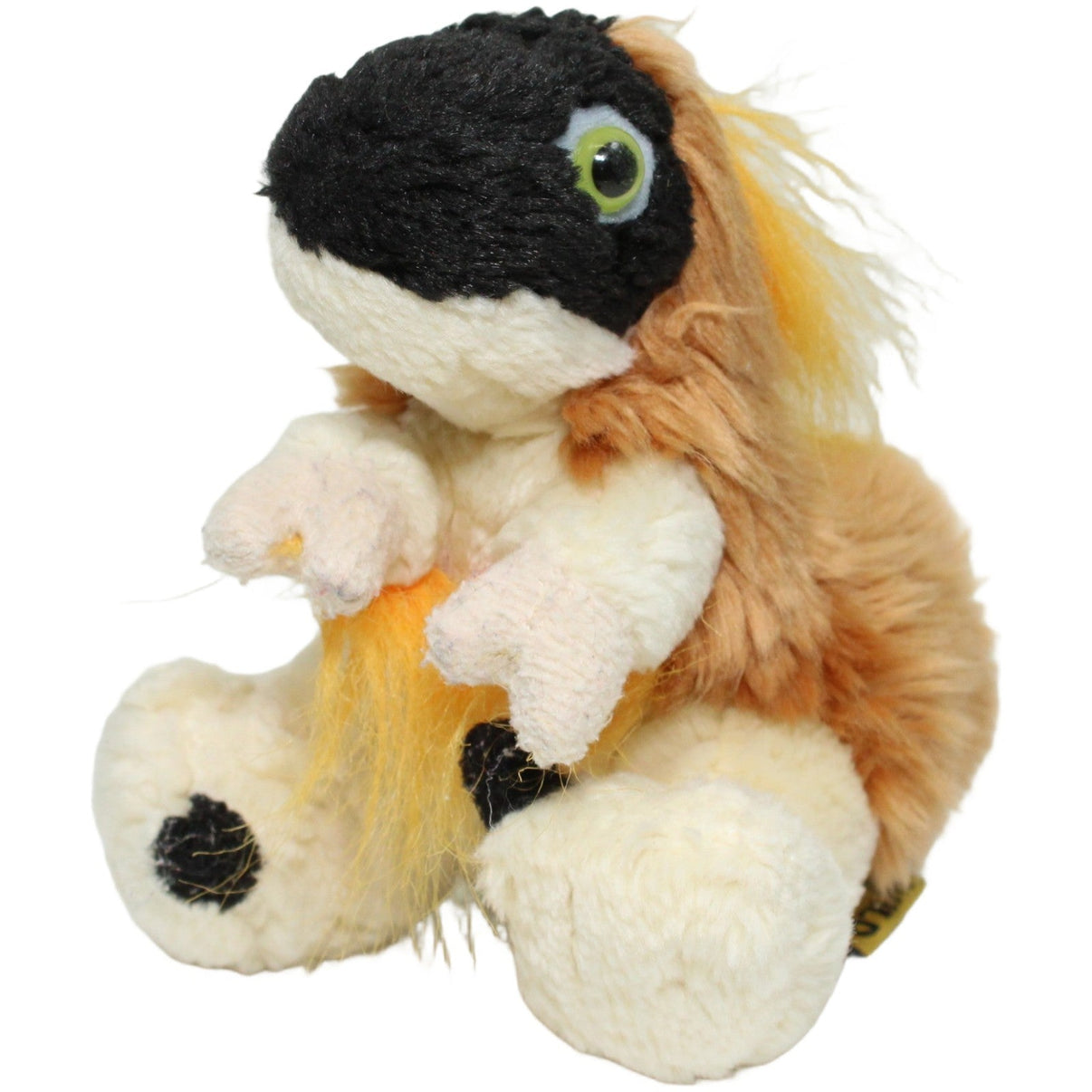 123000025186 Wild Republic Kleiner Velociraptor, sitzend Kuscheltier Kumpel Leo 12cm Beige Braun