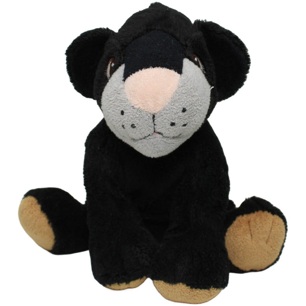 Schwarzer Panther, sitzend