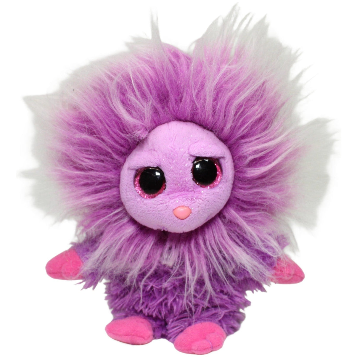 123000025245 TY Lila Monster Zwippy mit wildem Haar Kuscheltier Kumpel Leo 16cm 2015 ebay-stofftiere