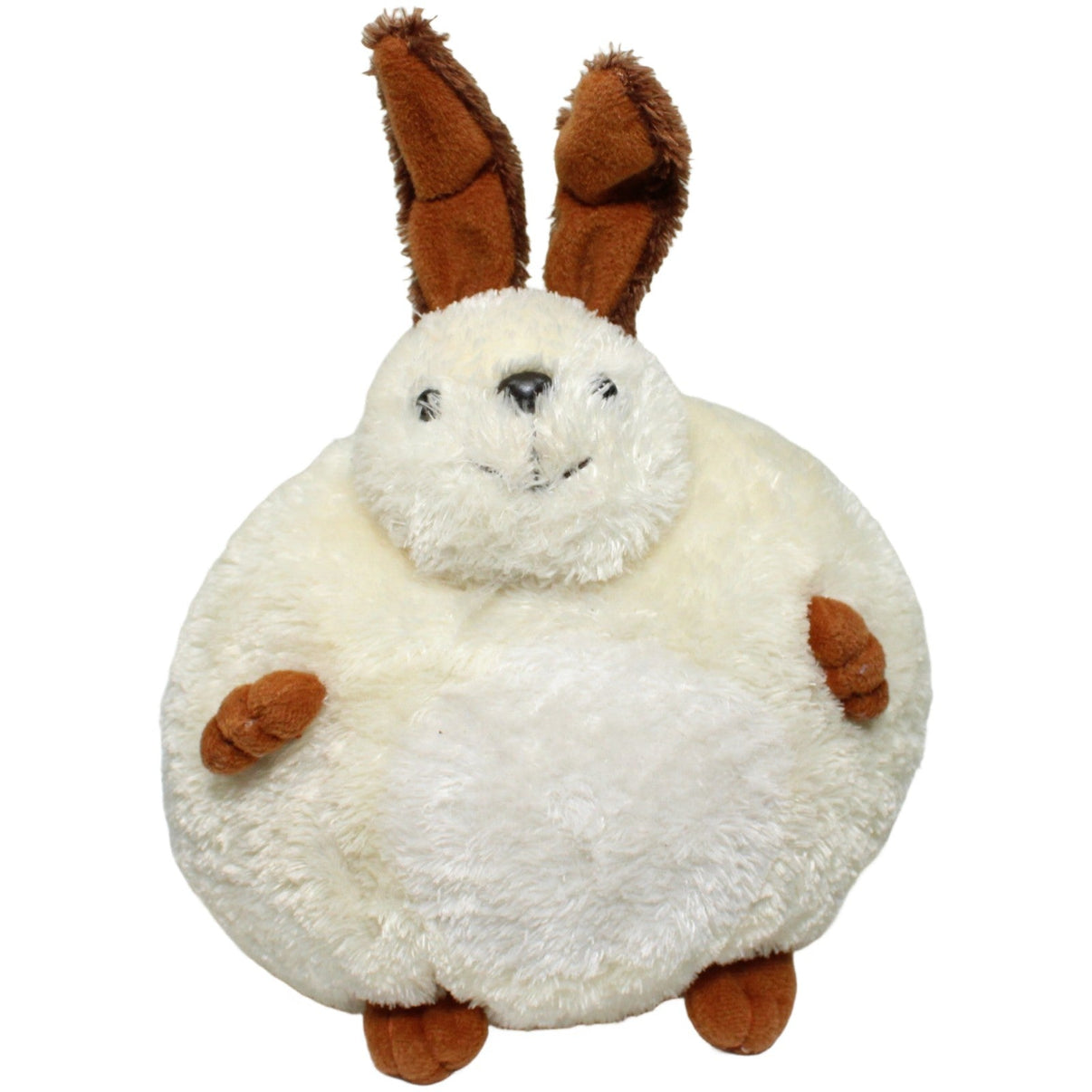 123000025258 Kuschelwuschel Runde Hase mit dunkelbraunen Ohren Kuscheltier Kumpel Leo 20cm Braun ebay-20-stofftiere