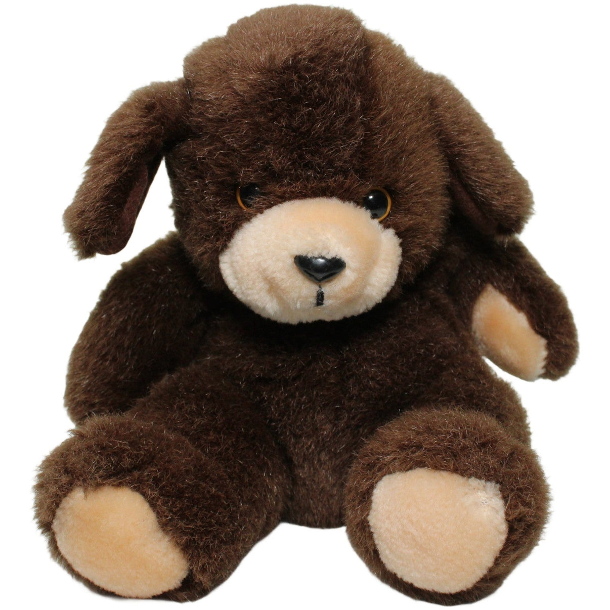 123000025271 Unbekannt Brauner Hund, sitzend Kuscheltier Kumpel Leo 18cm Beige Braun