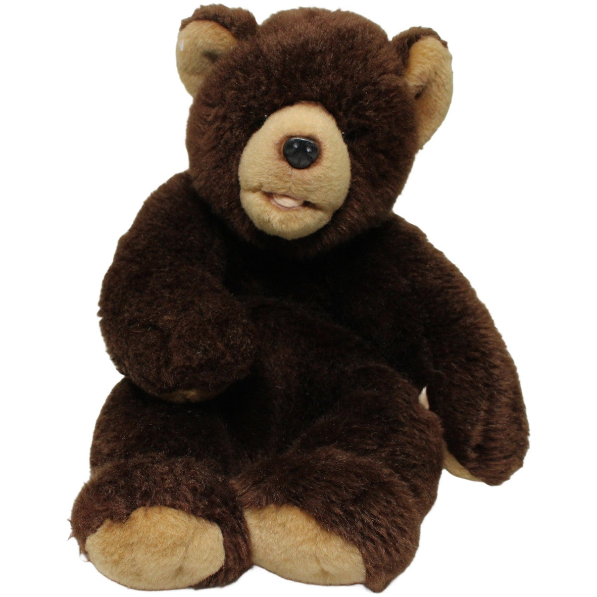 123000025319 Uni-Toys LEOSCO, großer brauner Bär, sitzend Kuscheltier Kumpel Leo 37cm Beige Braun