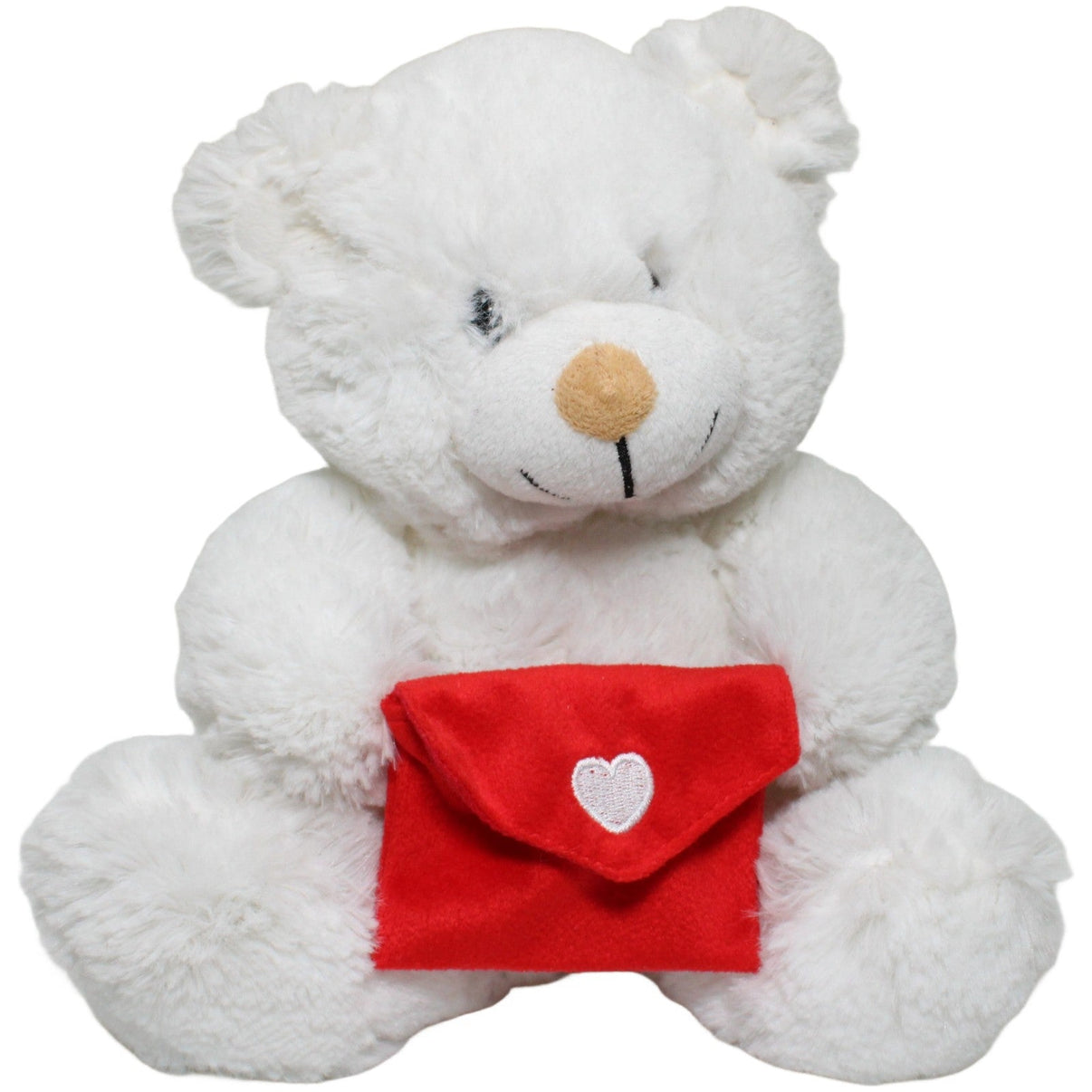 123000025363 TEDI Kuschel-Freunde, weißer Teddy mit Liebesbriefumschlag Kuscheltier Kumpel Leo 24cm ebay-20-stofftiere Gebraucht