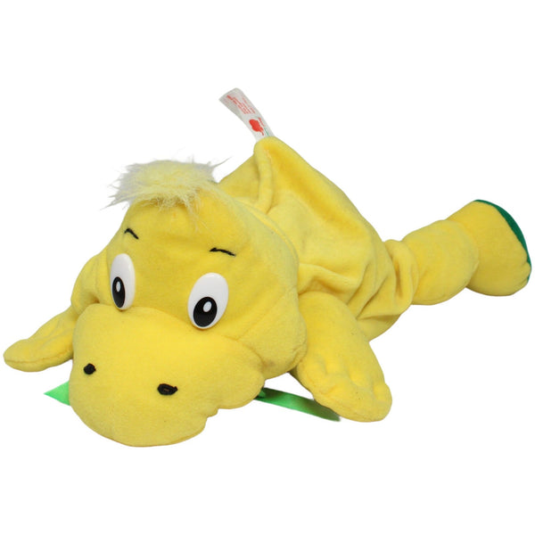 Gelber Dinosaurier, liegend