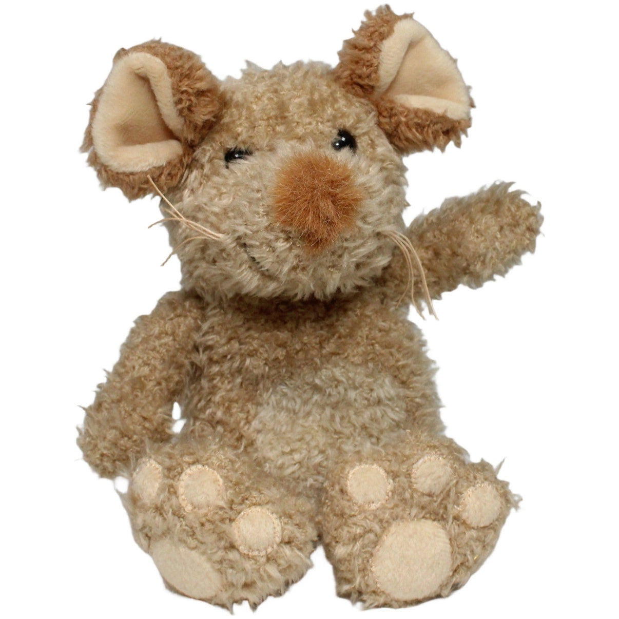123000025396 D.H. Schnitzler Happy Horse, süße braune Maus Kuscheltier Kumpel Leo 2002 22cm _Vintage_