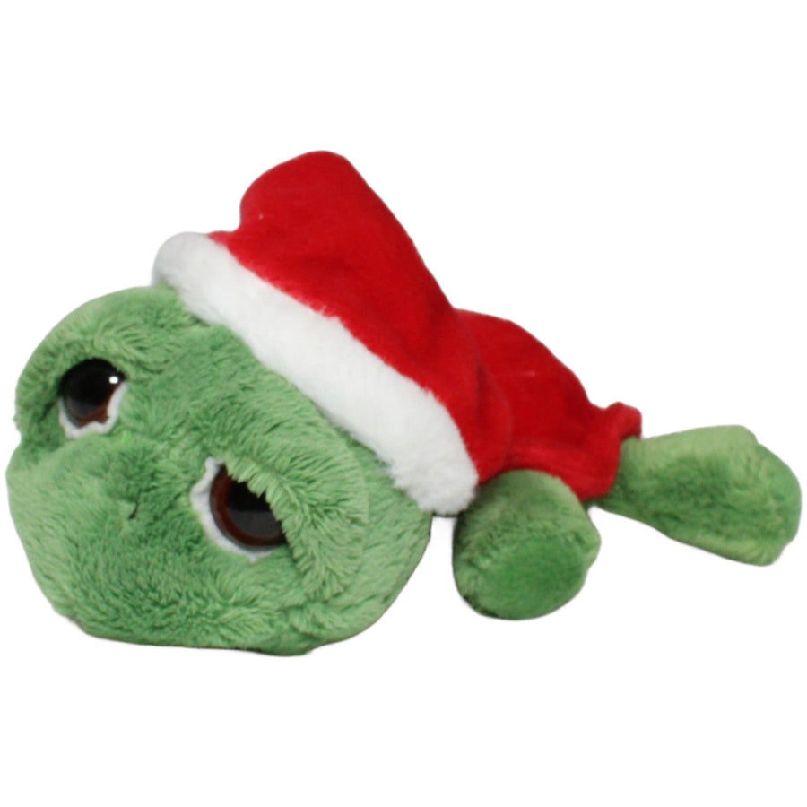 Schildkröte mit Weihnachtsmütze & rotem Panzer