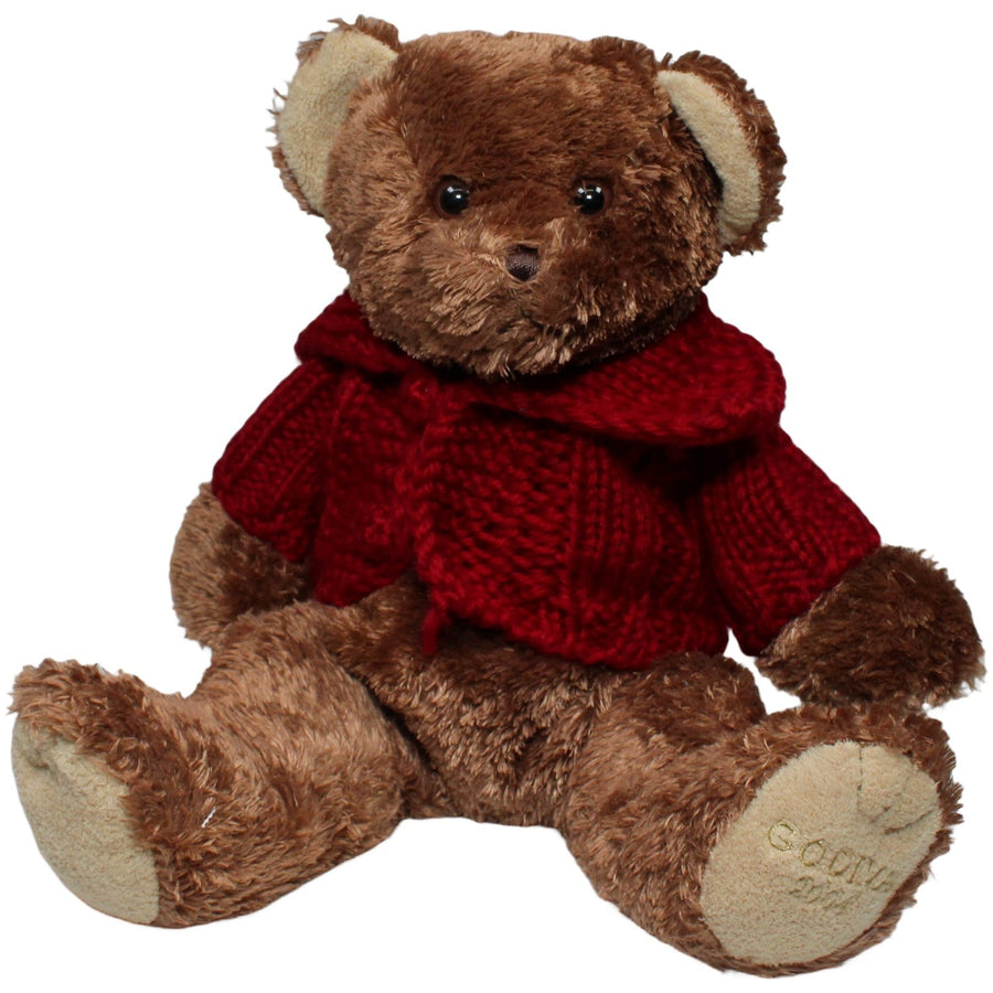 Großer Teddy mit rotem Pulli "GODIVA 2004"