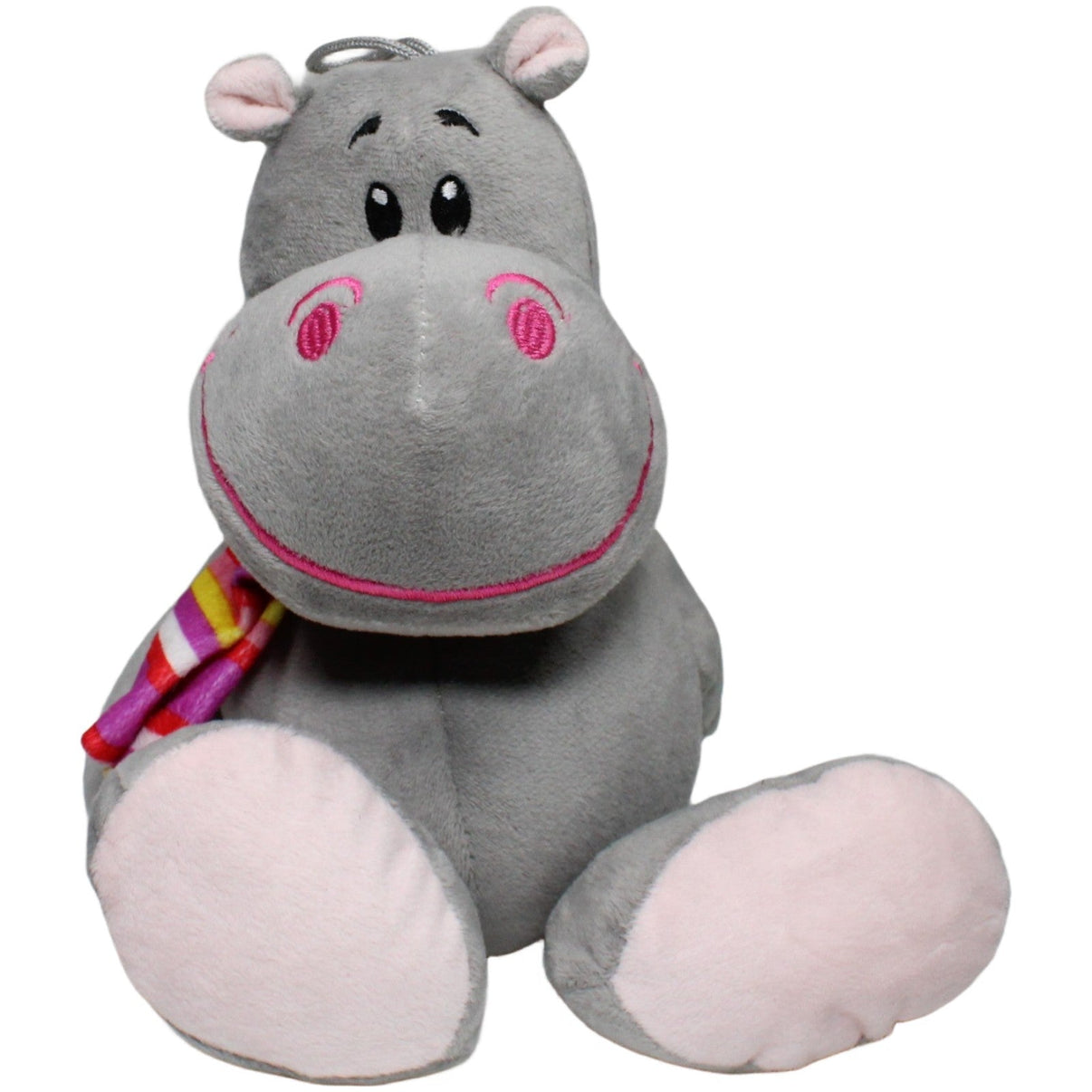123000025457 Paul Import Schlenker Nilpferd mit buntem Schal Kuscheltier Kumpel Leo 30cm ebay-stofftiere Gebraucht