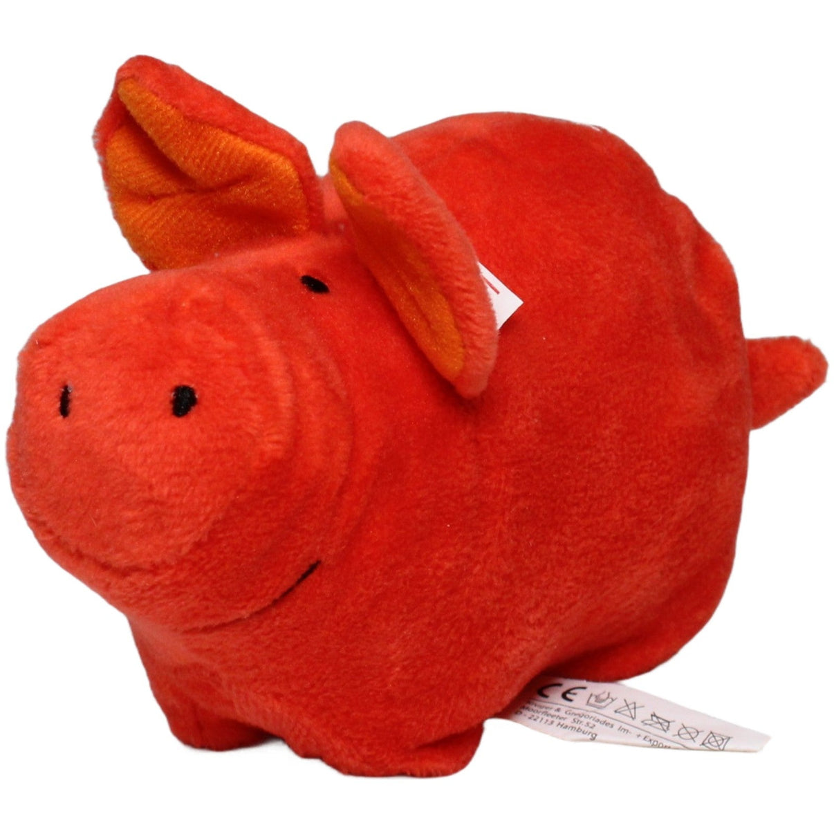 123000025461 Krüger & Gregoriades Sparkasse, kleines rotes Schwein Kuscheltier Kumpel Leo 14cm ebay-stofftiere Gebraucht