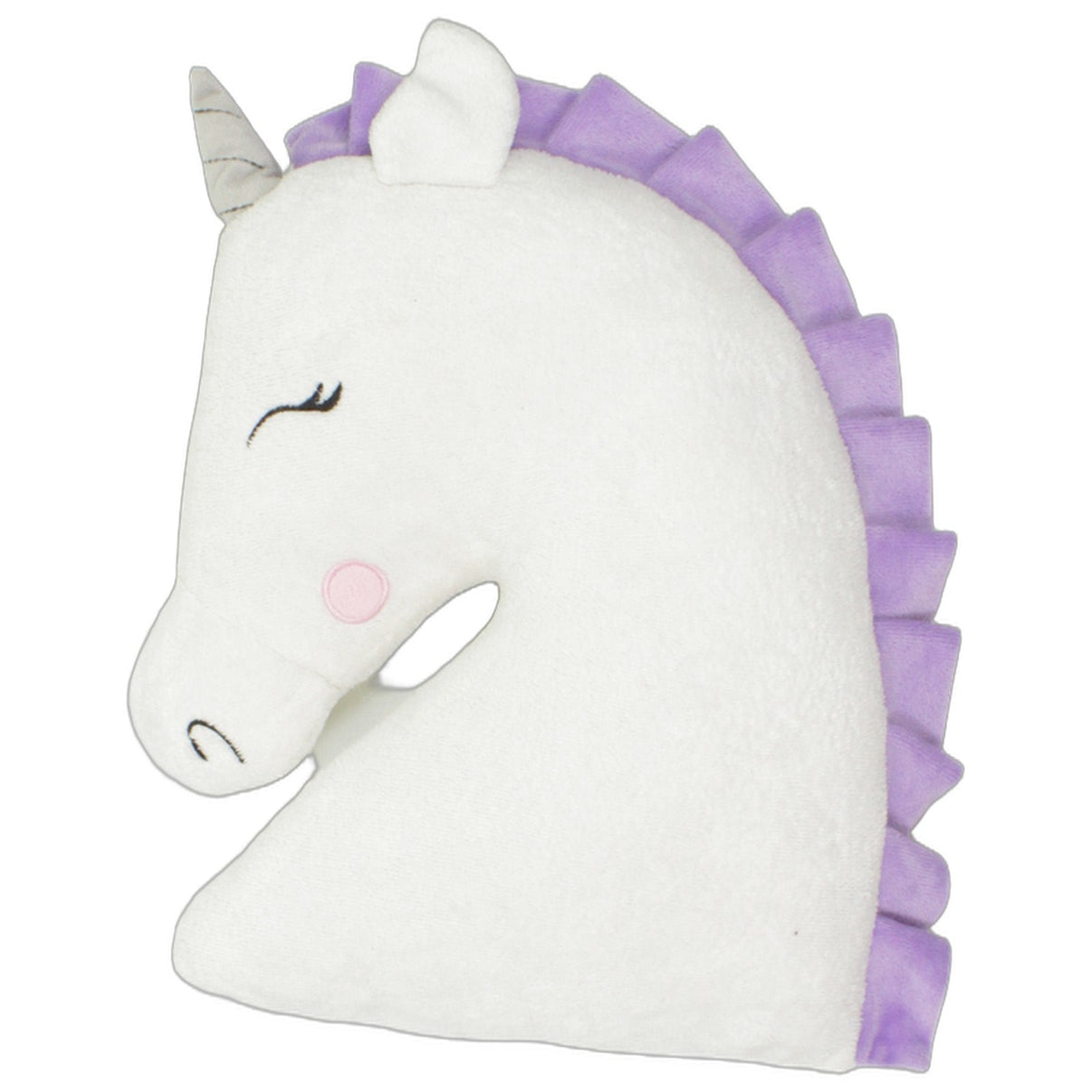 123000025547 Teppich-Kibek Weißes Einhorn mit Rüschen Formkissen Kumpel Leo 28cm 30cm ebay-dekokissen