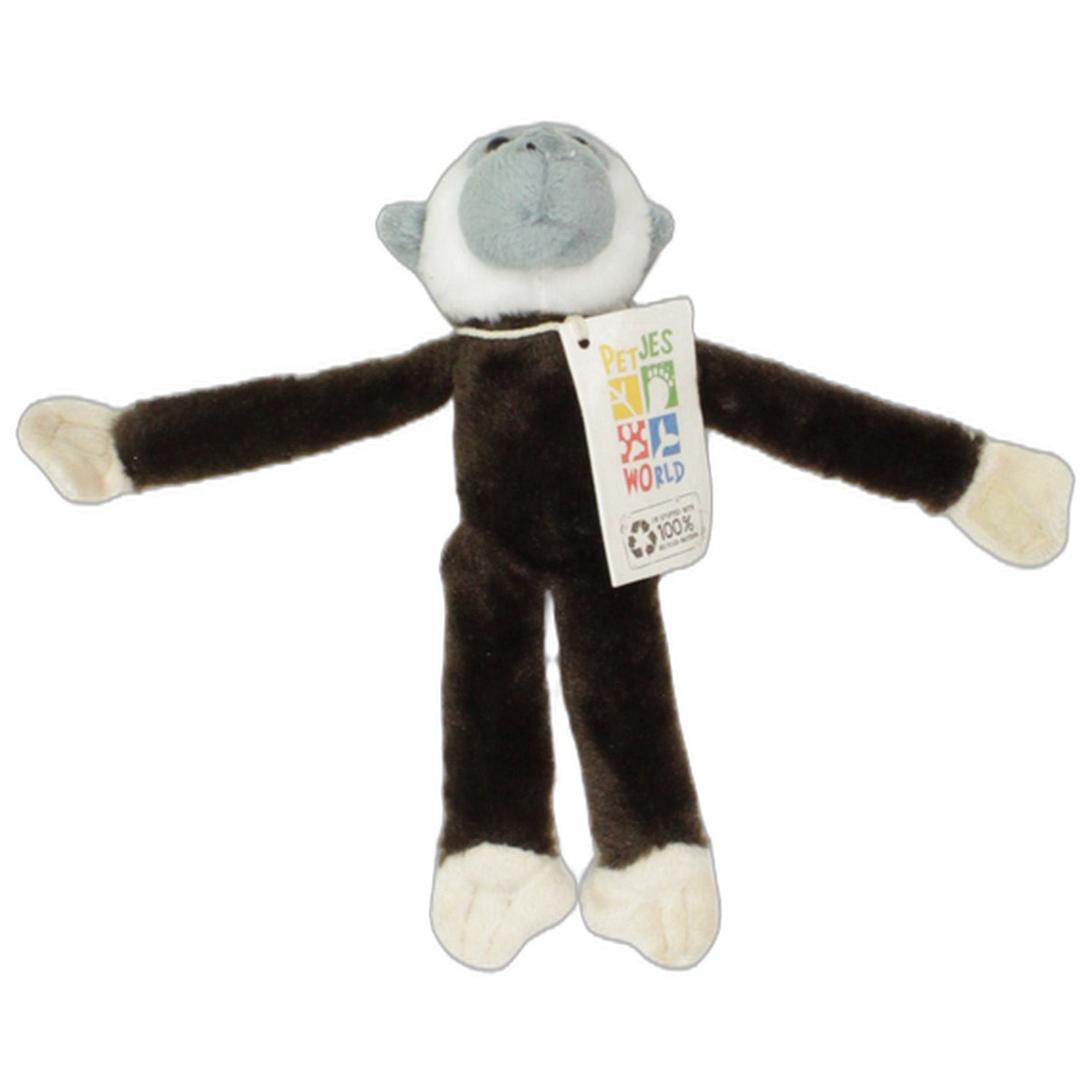 123000025560 Petjes World Gibbon Kuscheltier Kumpel Leo 20cm Affe Braun